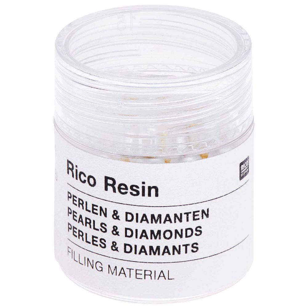 Füllmaterial Perlen Diamanten und Kügelchen Mix Gold 135g