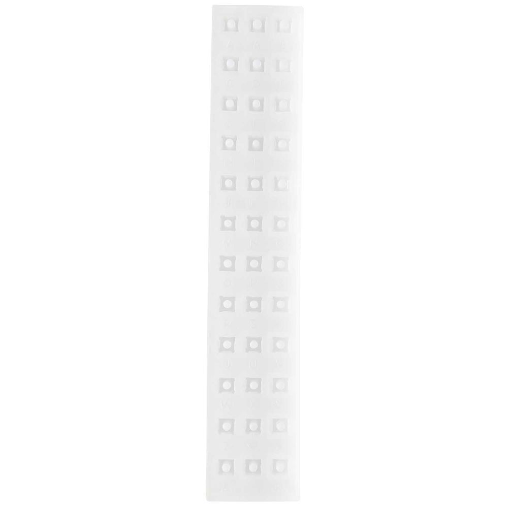 Silikon Gießform Buchstaben Würfel / Außenmaß Silikonform 4 x 215 cm