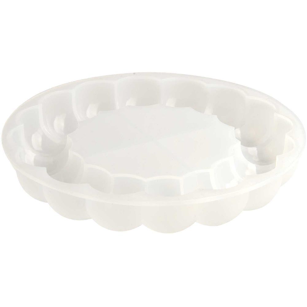Silikon Gießform Untersetzer Ø 13 x 2 cm / Außenmaß Silikonform Ø 134 x 22 cm