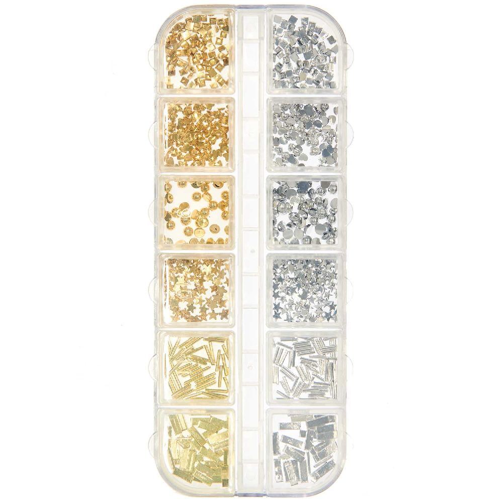 Füllmaterial Formen Mix Gold & Silber 8g