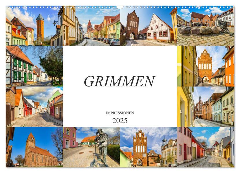 Grimmen Impressionen (Wandkalender 2025 DIN A2 quer) CALVENDO Monatskalender