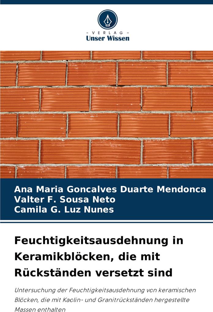 Feuchtigkeitsausdehnung in Keramikblöcken die mit Rückständen versetzt sind