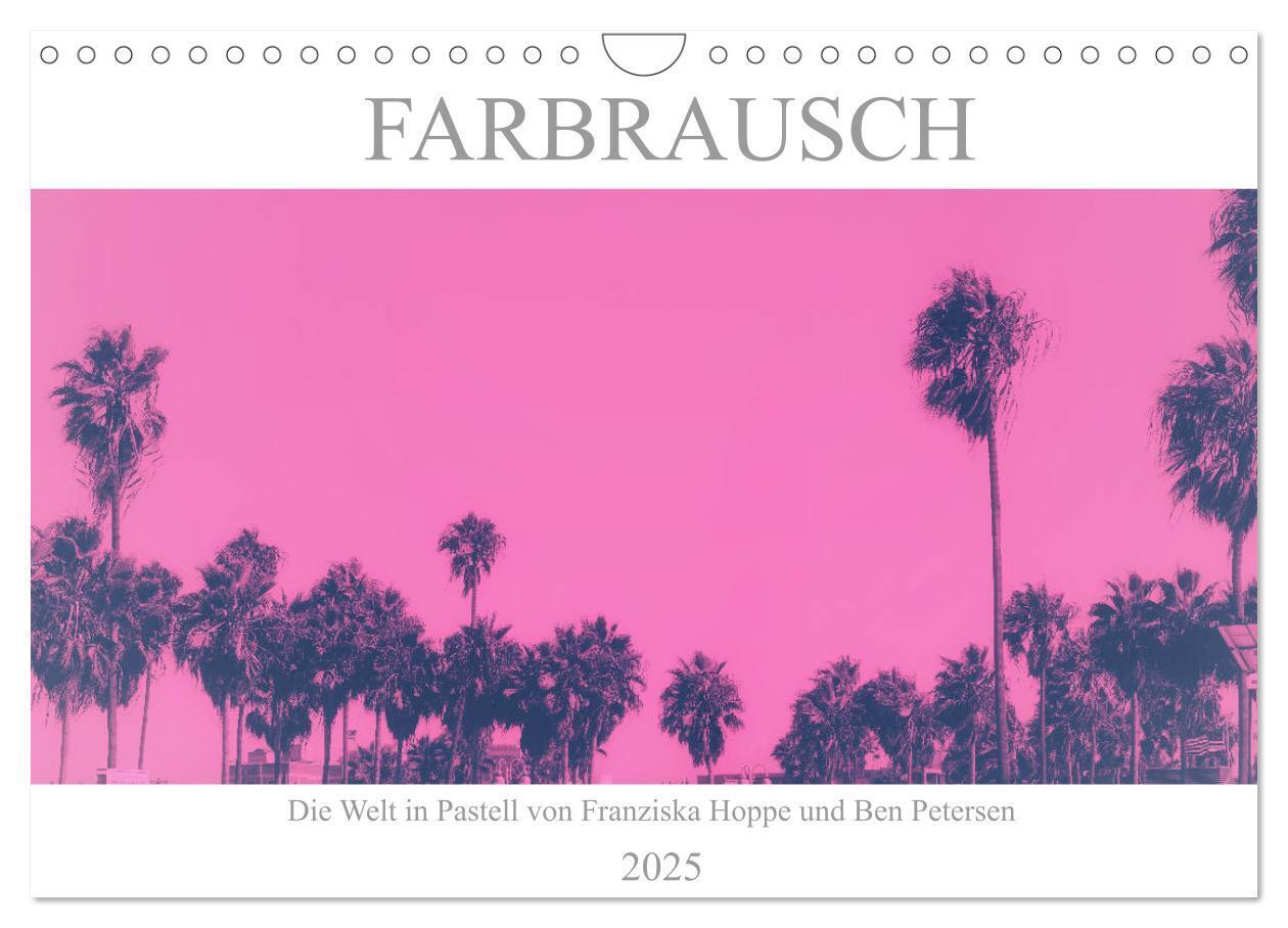 Farbrausch - die Welt in Pastell (Wandkalender 2025 DIN A4 quer) CALVENDO Monatskalender