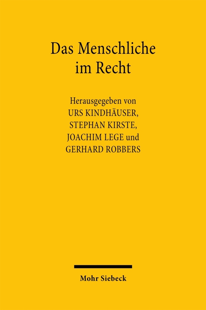 Das Menschliche im Recht