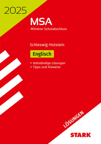 STARK Lösungen zu Original-Prüfungen und Training MSA 2025 - Englisch - Schleswig-Holstein