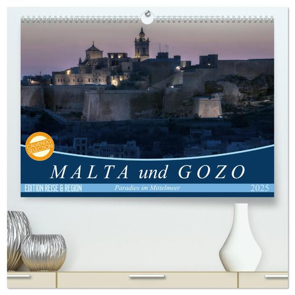 Malta und Gozo Paradies im Mittelmeer (hochwertiger Premium Wandkalender 2025 DIN A2 quer) Kunstdruck in Hochglanz