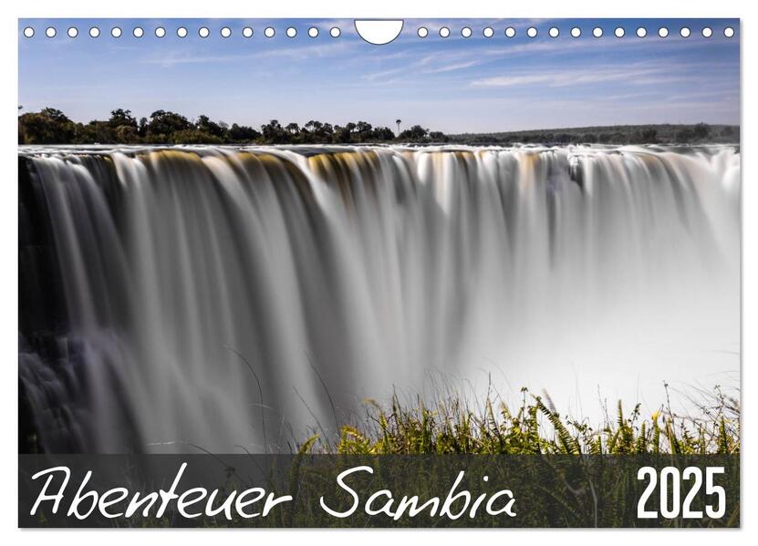 Abenteuer Sambia (Wandkalender 2025 DIN A4 quer) CALVENDO Monatskalender