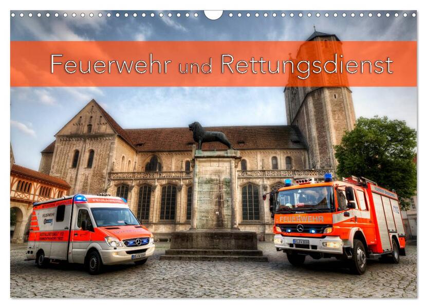 Feuerwehr und Rettungsdienst (Wandkalender 2025 DIN A3 quer) CALVENDO Monatskalender
