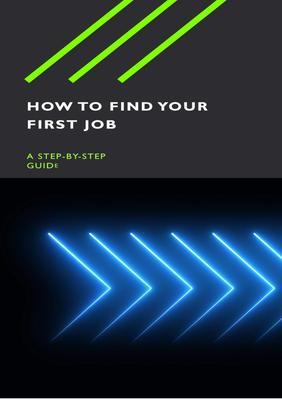 How to Find Your First Job