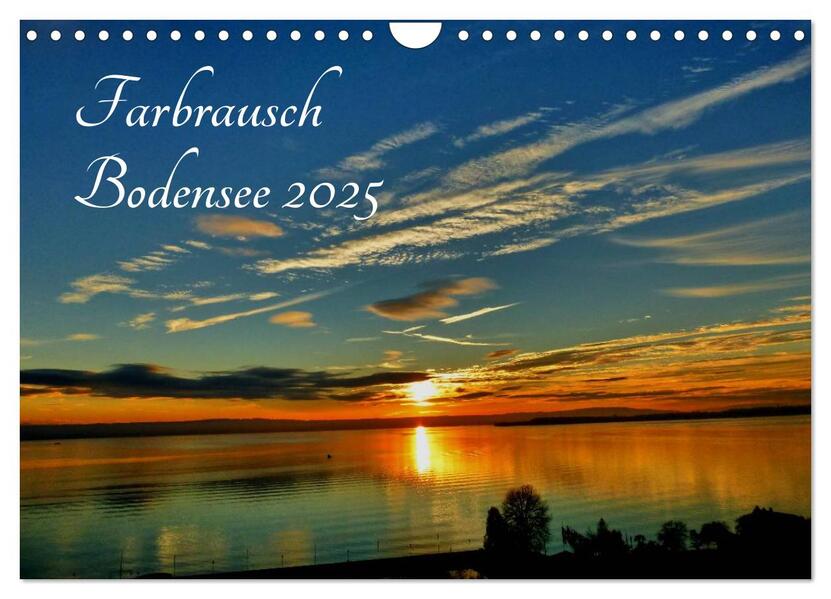 Farbrausch Bodensee (Wandkalender 2025 DIN A4 quer) CALVENDO Monatskalender