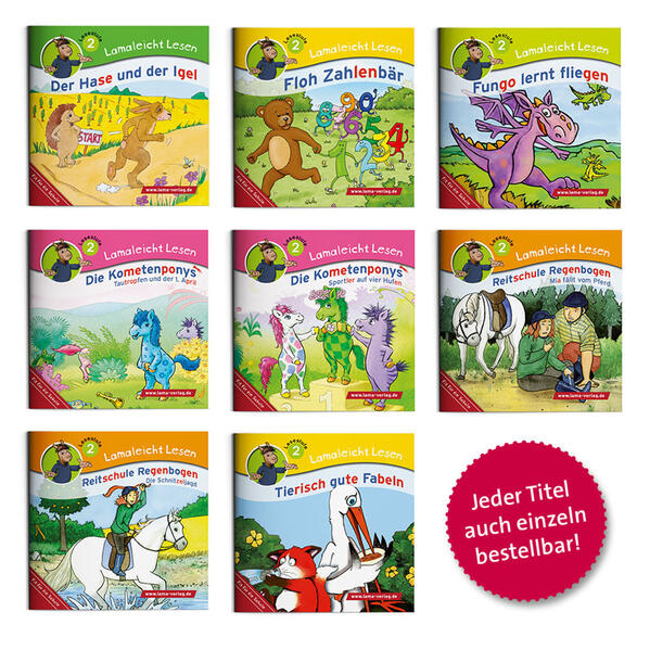 Lamaleicht Lesen Themenset Lesestufe 2 8 Teile