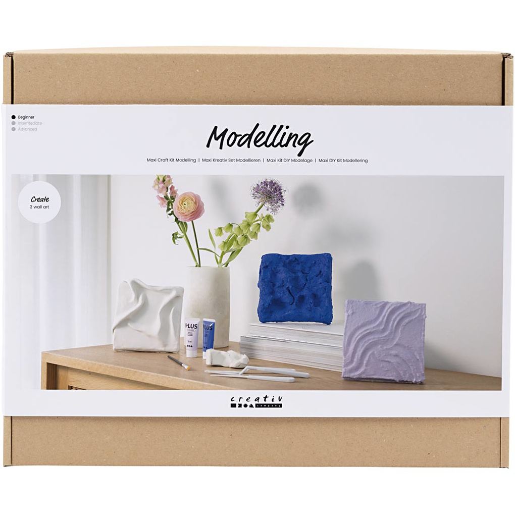 Creativ Company DIY Sets Modellieren Maxi Kreativ Set Modellieren Wandschmuck Kreativ Box