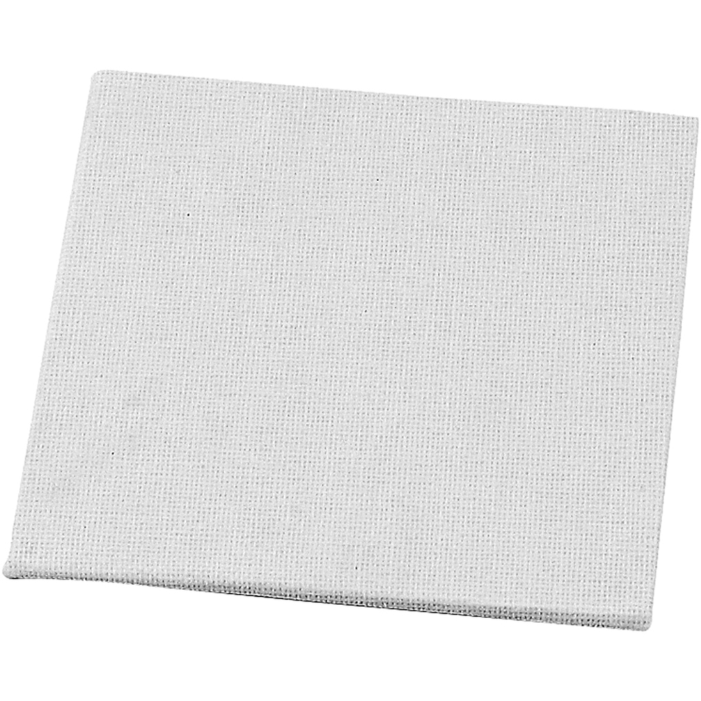Creativ Company Malplatten Leinwandplatte Weiß 10x10 cm Dicke 3 mm 280 g 1 Stk