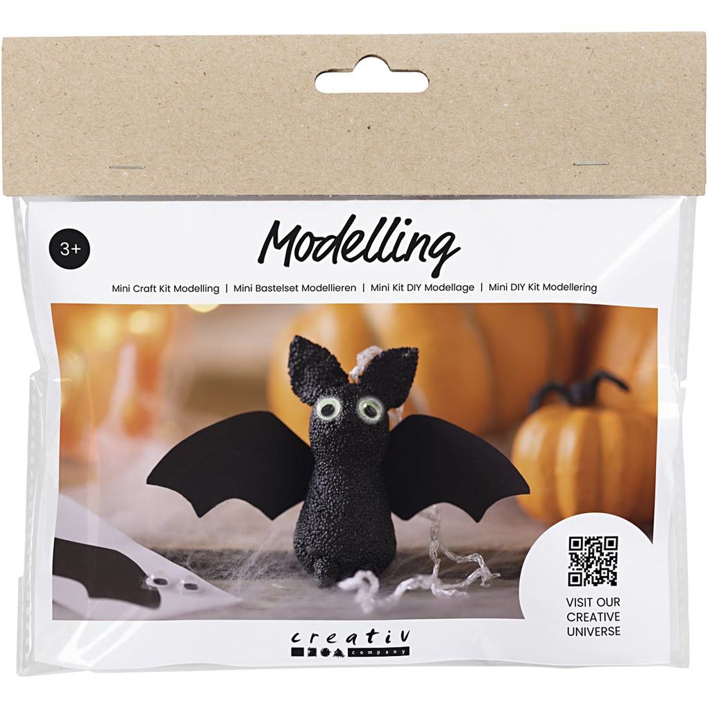Creativ Company DIY Sets Modellieren Mini Kreativ Set Modellieren Fledermäuse Kreativ Box