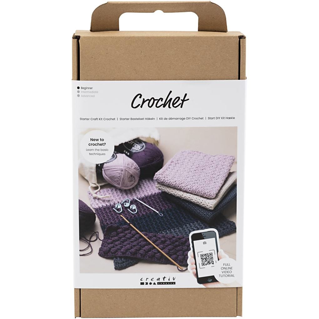 Creativ Company DIY Sets Stricken & Häkeln Starter Kreativ Set Häkeln Kreativ Box