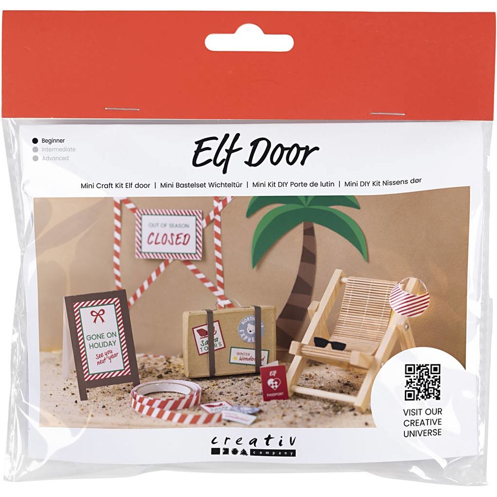 Creativ Company DIY Sets Miniaturen Mini Kreativ Set Wichteltür Im Urlaub Kreativ Box