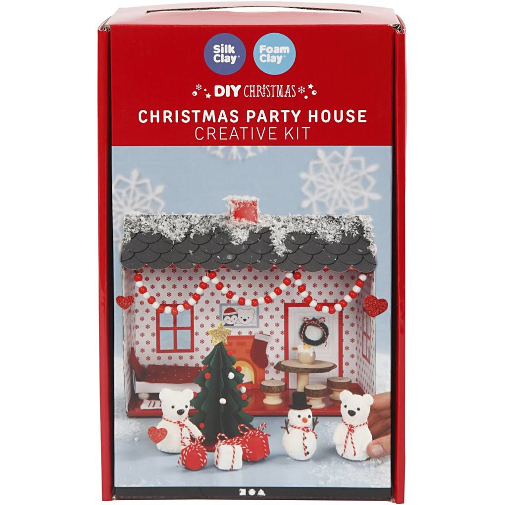 Creativ Company DIY Set Dekoartikel Weihnachtshaus