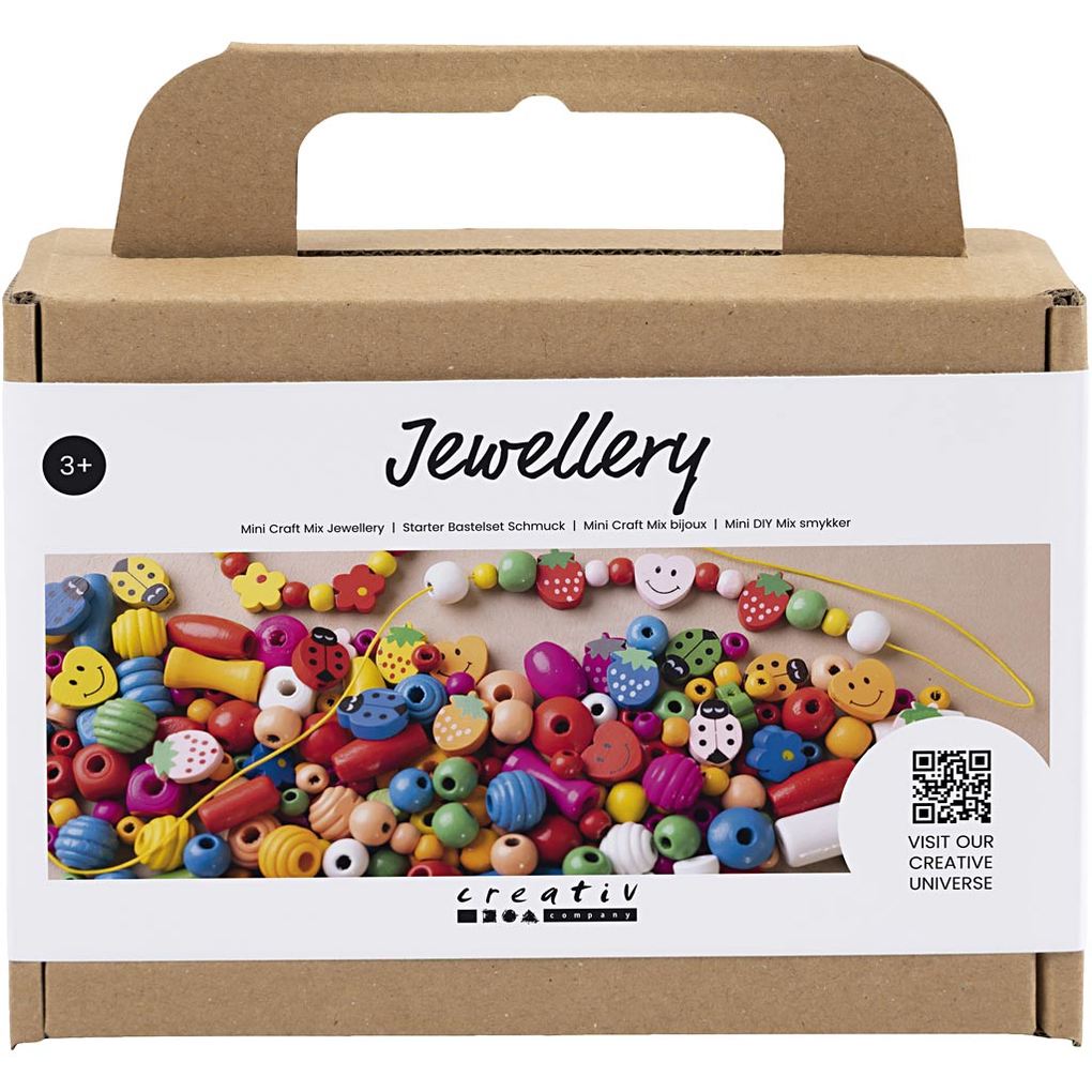 Creativ Company DIY Sets Beads Mini Kreativ Mix Schmuck Fröhliche Farben Kreativ Box