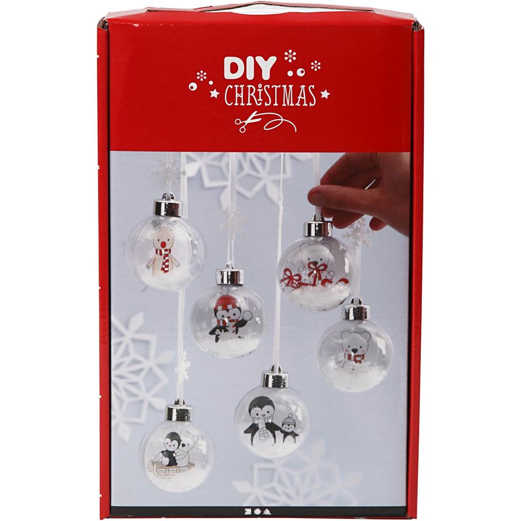 Creativ Company DIY Sets Dekoartikel Zweiteilige Deko-Kugeln Christbaum-Schmuck Kreativ Box