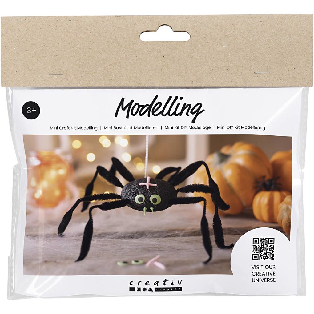 Creativ Company DIY Sets Modellieren Mini Kreativ Set Modellieren Spinnen Kreativ Box