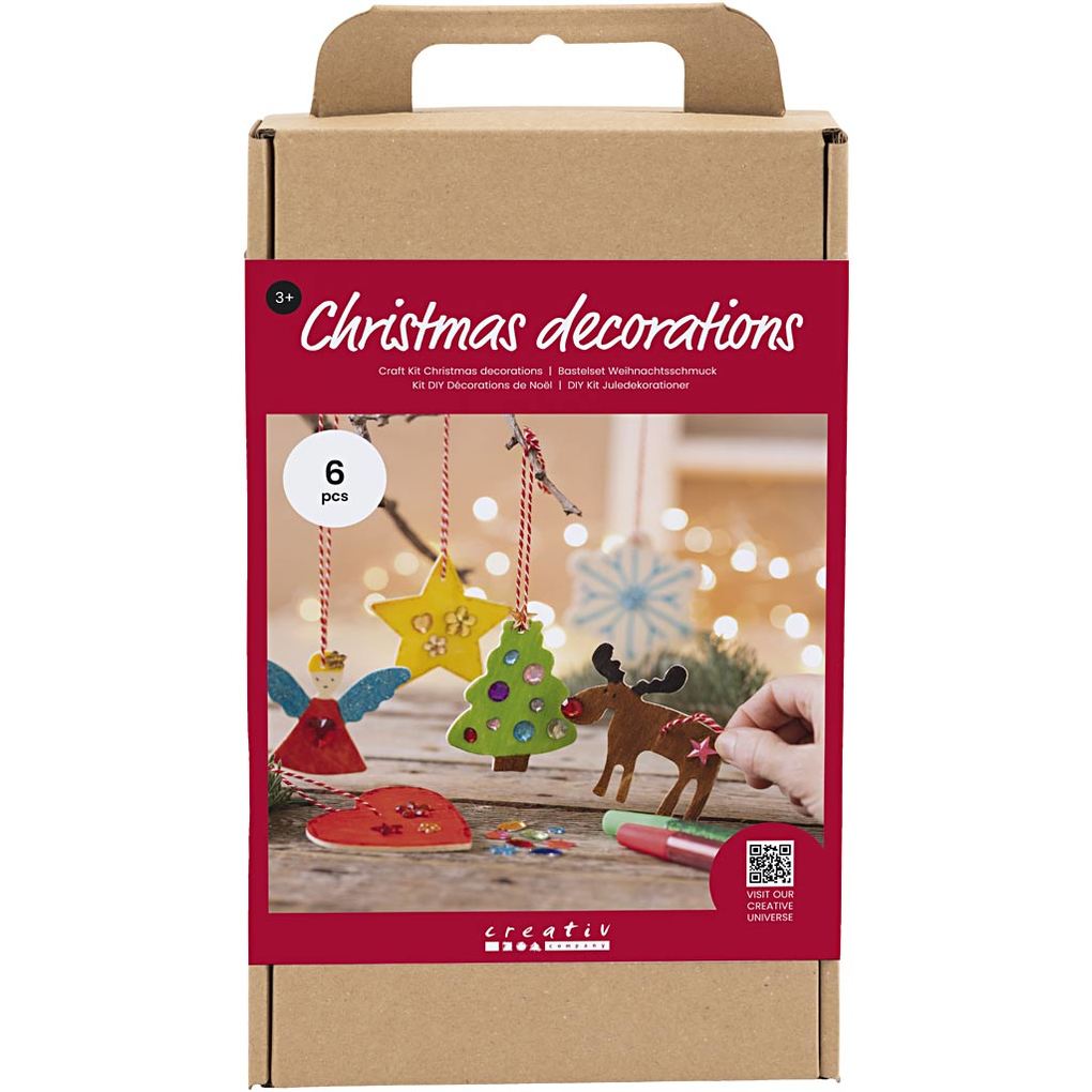 Creativ Company DIY Sets Dekoartikel Kreativ Set Weihnachtsschmuck Ausmalen Kreativ Box