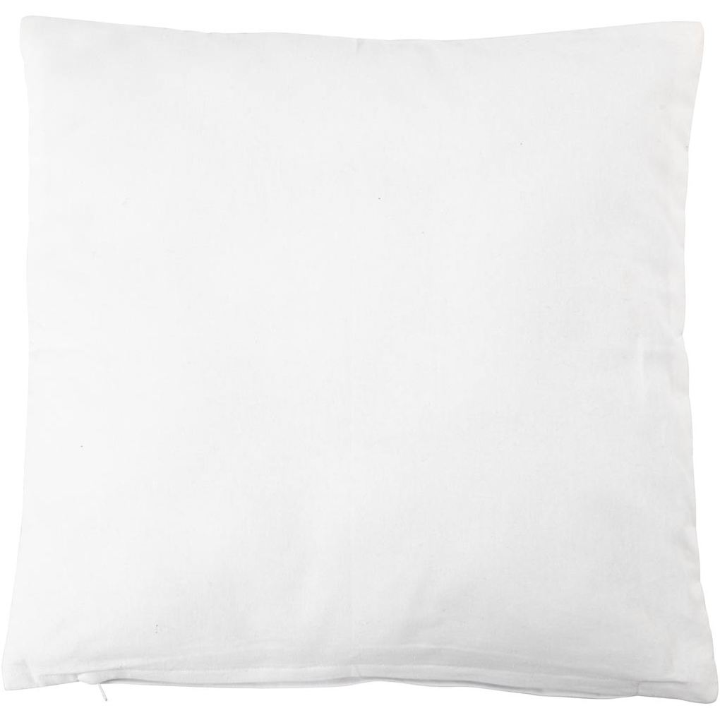 Creativ Company Wohndekoration mit Stoff Kissenhülle Weiß 40x40 cm 145 g 1 Stk