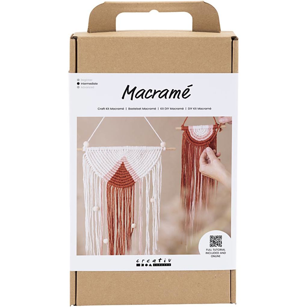 Creativ Company DIY Sets Macramé Kreativ Set Macramé Wandschmuck Kreativ Box