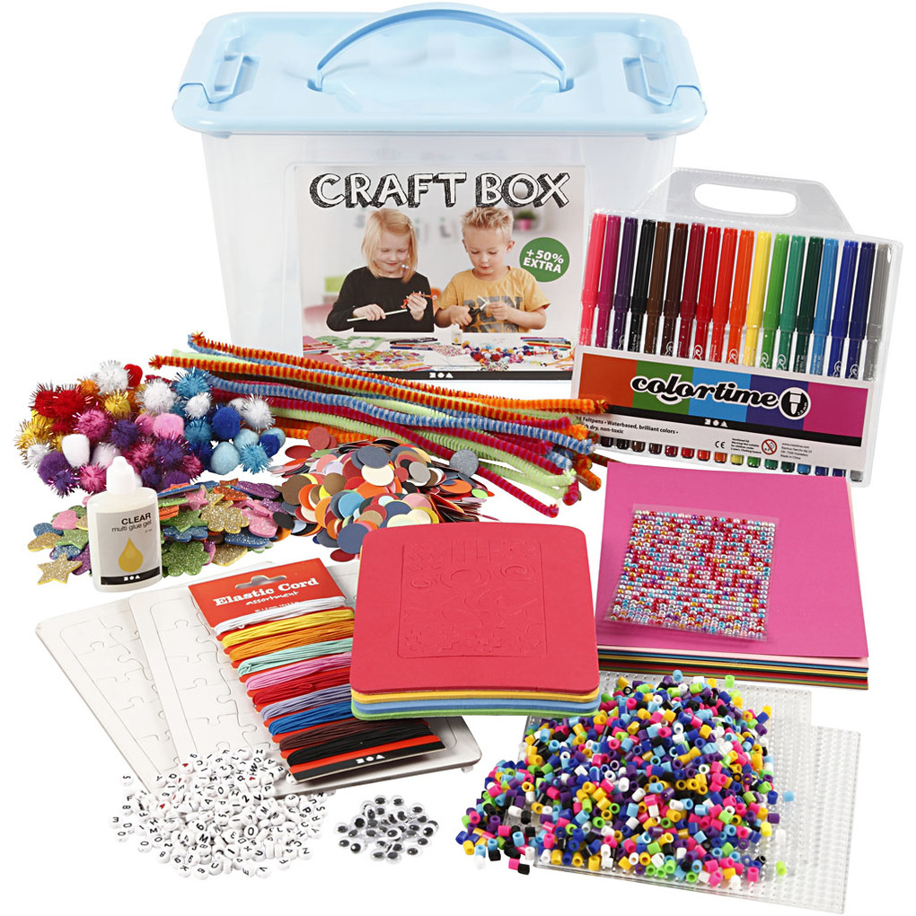 Creativ Company DIY Sets Basisversion Hobbybox Sortierte Farben 1 Stk