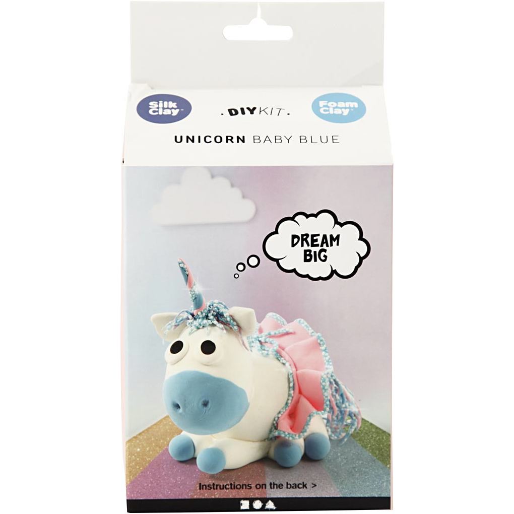 Creativ Company DIY Sets Modellieren Funny Friends Blau Einhorn Kreativ Box