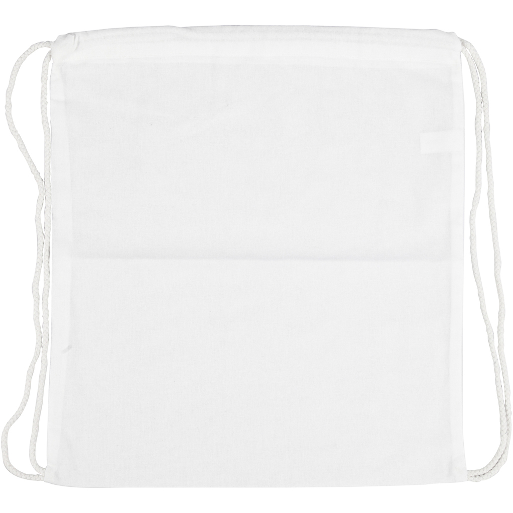Creativ Company Taschen Tragetaschen und Portemonnaies Kordelzug-Beutel Weiß 37x41 cm 130 g 1 Stk