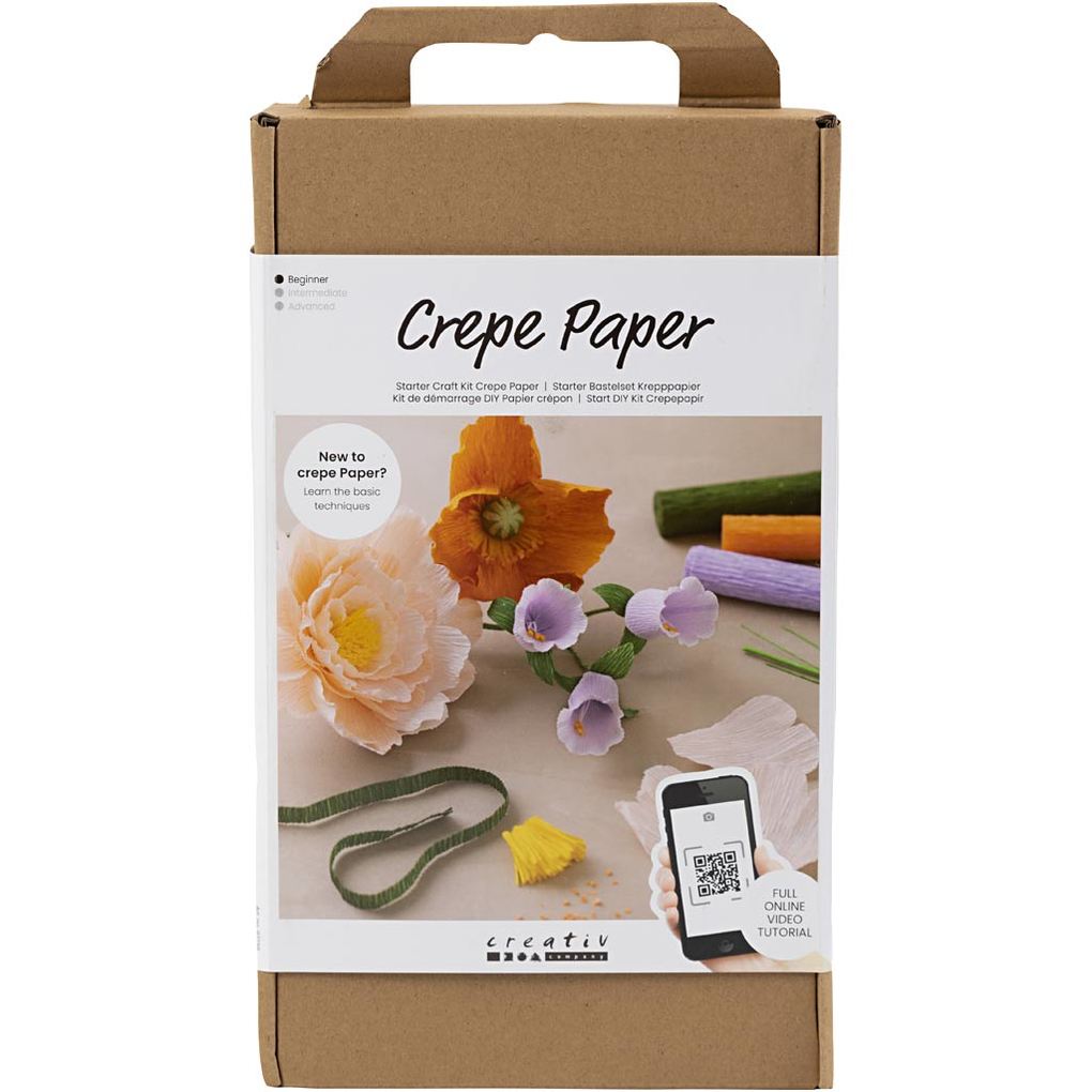 Creativ Company DIY Sets Krepppapier Starter Kreativ Set Krepppapier Sortierte Farben 105 g Kreativ Box