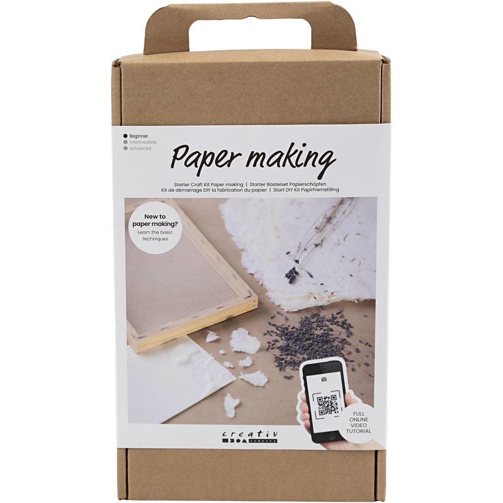 Creativ Company DIY Sets Kreatives mit Karton & Papier Starter Kreativ Set Papierschöpfen Kreativ Box