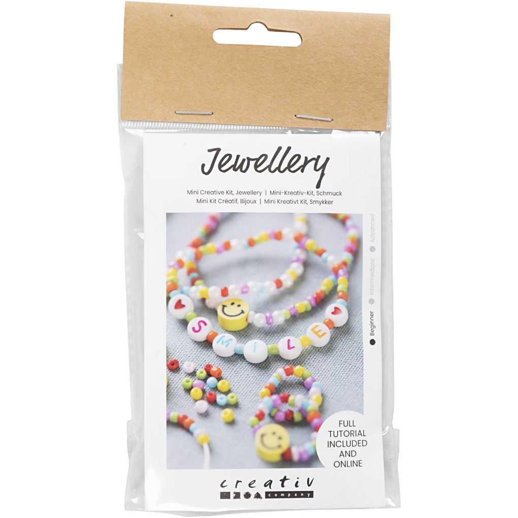 Creativ Company DIY Sets Beads Mini Kreativ Set Schmuck Armband und Fingerring Kreativ Box