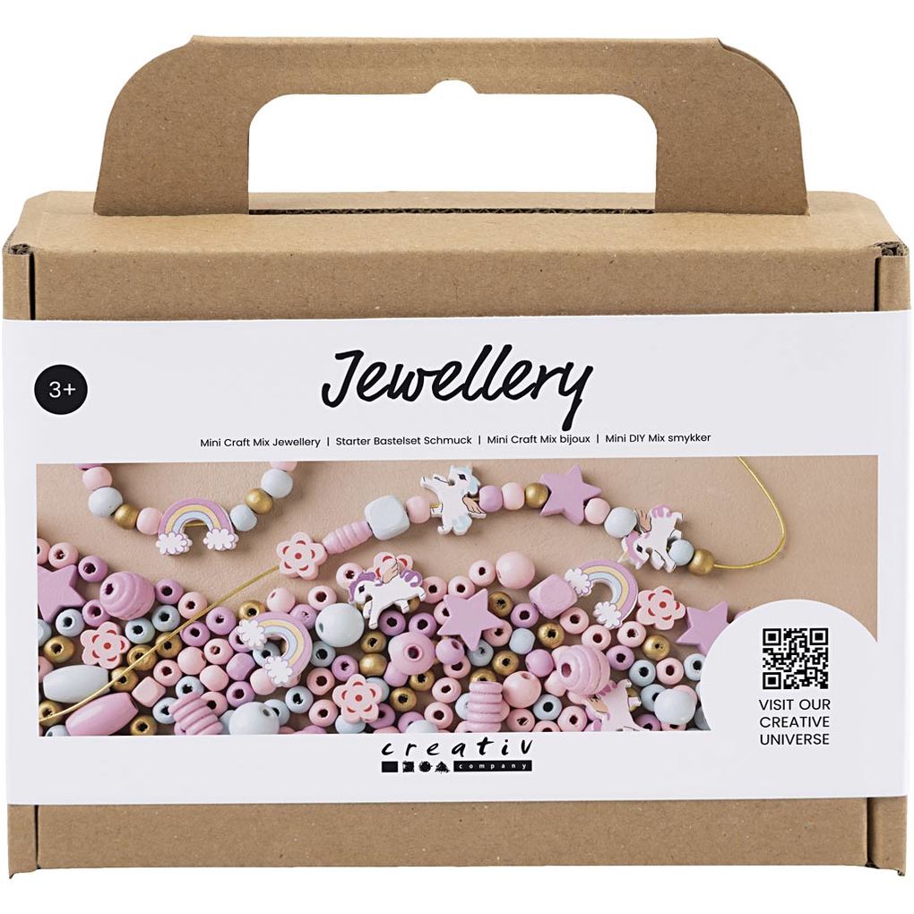 Creativ Company DIY Sets Beads Mini Kreativ Mix Schmuck Pastellfarben Kreativ Box