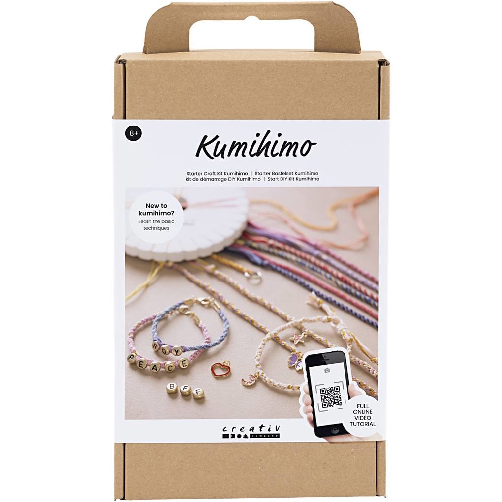 Creativ Company DIY Sets - Macramé Starter Kreativ Set Makramee Kumihimo Freundschaftsarmband Kreativ Box