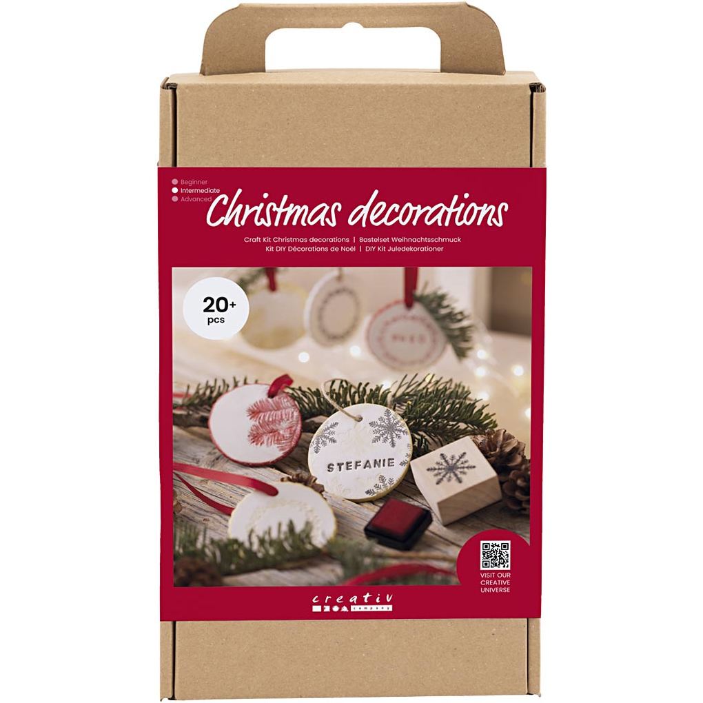 Creativ Company DIY Sets Modellieren Kreativ Set Weihnachtsschmuck Ton lufttrocknend Kreativ Box
