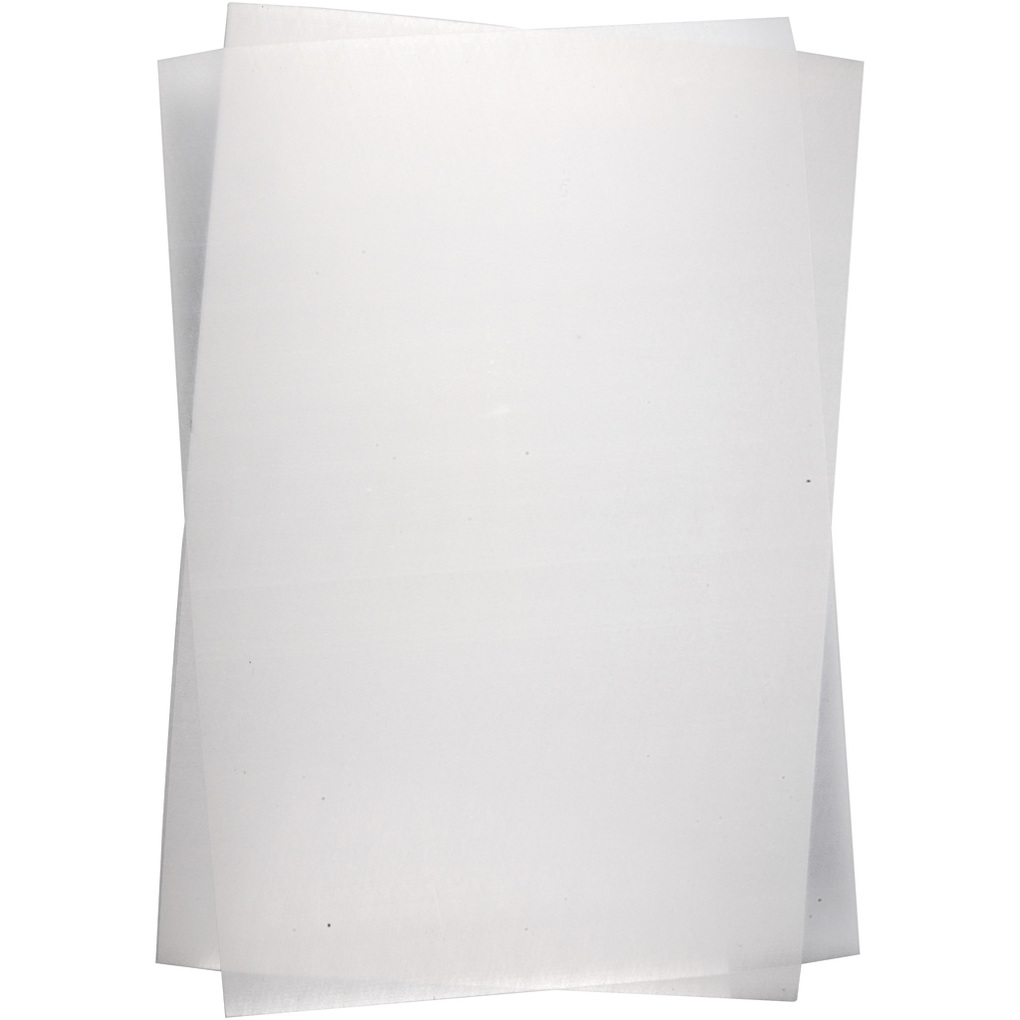 Creativ Company Schrumpffolienplatten Plastikschrumpfplatten Mattweiß 20x30 cm Dicke 03 mm 10 Blatt/ Kreativ Box