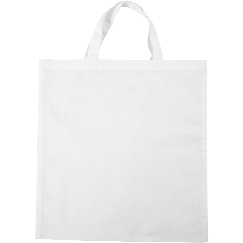 Creativ Company Taschen Tragetaschen und Portemonnaies Stoffbeutel Weiß 38x42 cm 130 g 1 Stk
