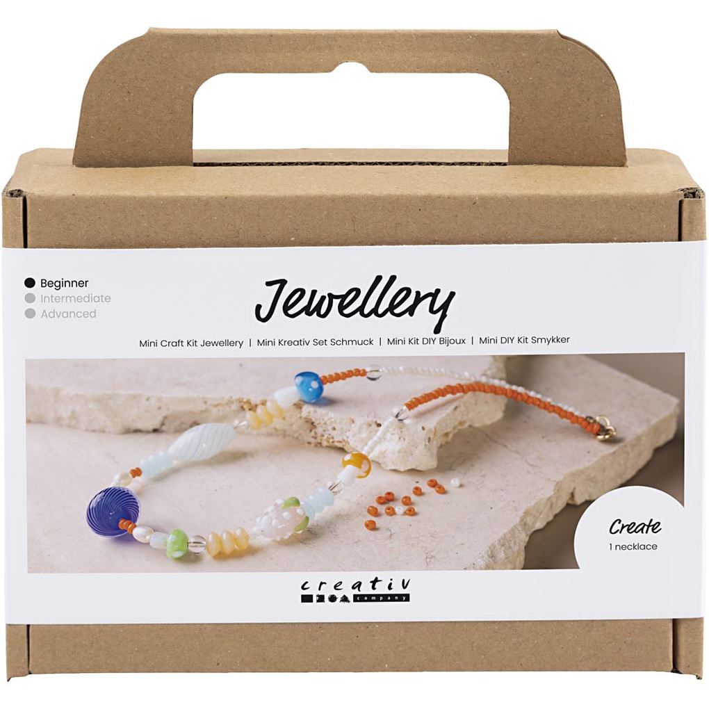 Creativ Company DIY Sets Beads Mini Kreativ Set Schmuck Sort. Farben Markante Halskette Kreativ Box