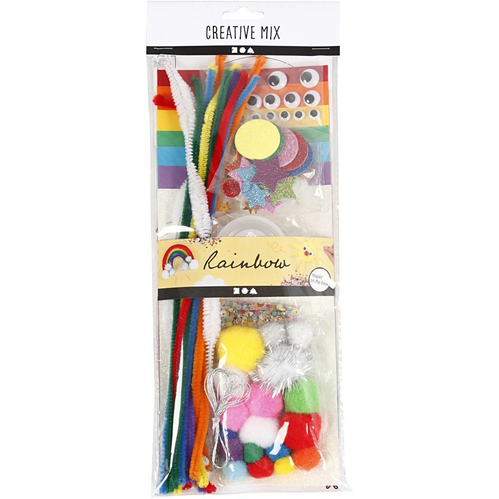 Creativ Company DIY Sets Basisversion Kreativ Sortiment Regenbogen Kreativ Box