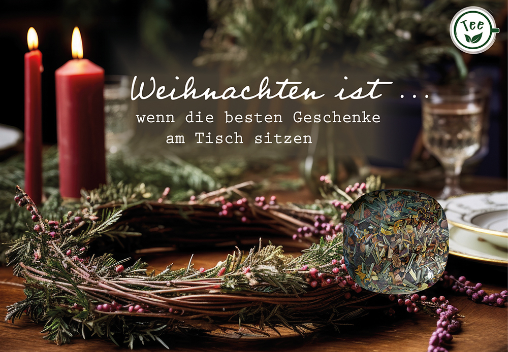 Weihnachten ist wenn die besten Geschenke am Tisch sitzen