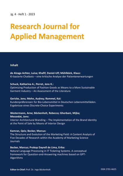 Research Journal for Applied Management - Jg. 4 Heft 1