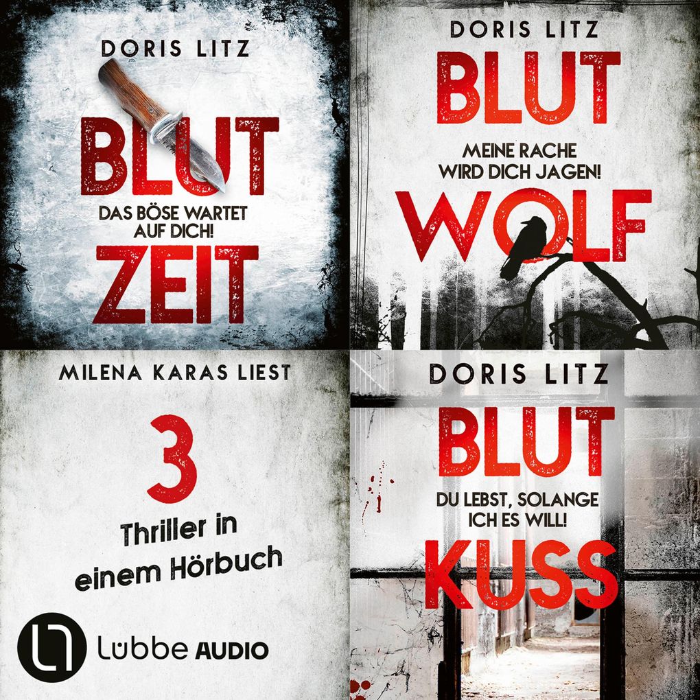 Blutzeit - Blutwolf - Blutkuss - Drei Thriller in einem Hörbuch - Lina Saint-George-Reihe Sammelband 1