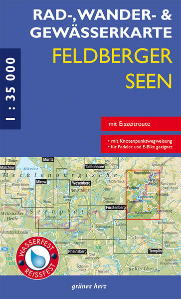 Rad- Wander- und Gewässerkarte Feldberger Seen