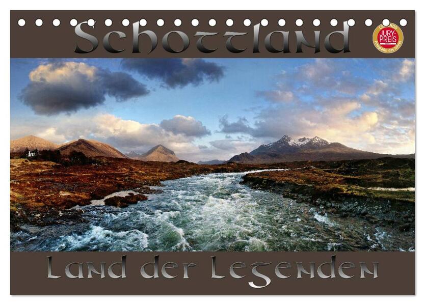 Schottland - Land der Legenden (Tischkalender 2025 DIN A5 quer) CALVENDO Monatskalender - Martina Cross/ Calvendo