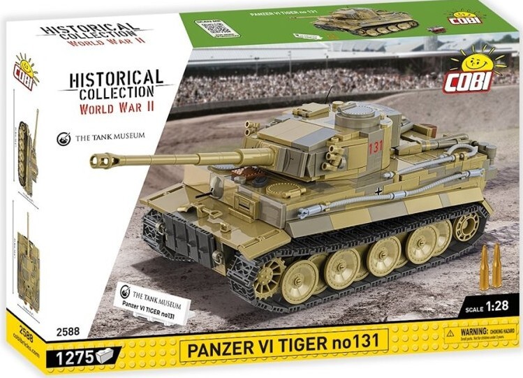 COBI Historical Collection 2588 - Panzer VI Tiger no131 WWII Bausatz 1:28 1275 Teile