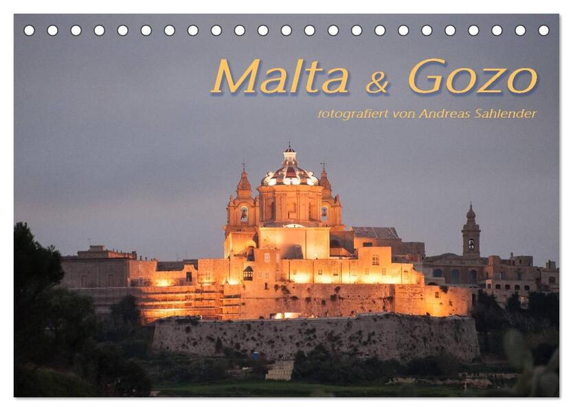 Malta & Gozo (Tischkalender 2025 DIN A5 quer) CALVENDO Monatskalender