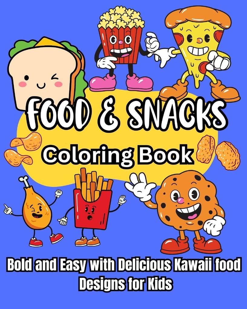Food and Snacks Coloring Book