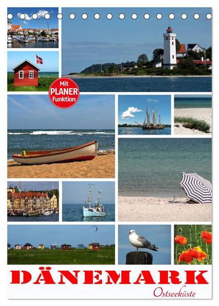 Dänemark - Ostseeküste (Tischkalender 2025 DIN A5 hoch) CALVENDO Monatskalender
