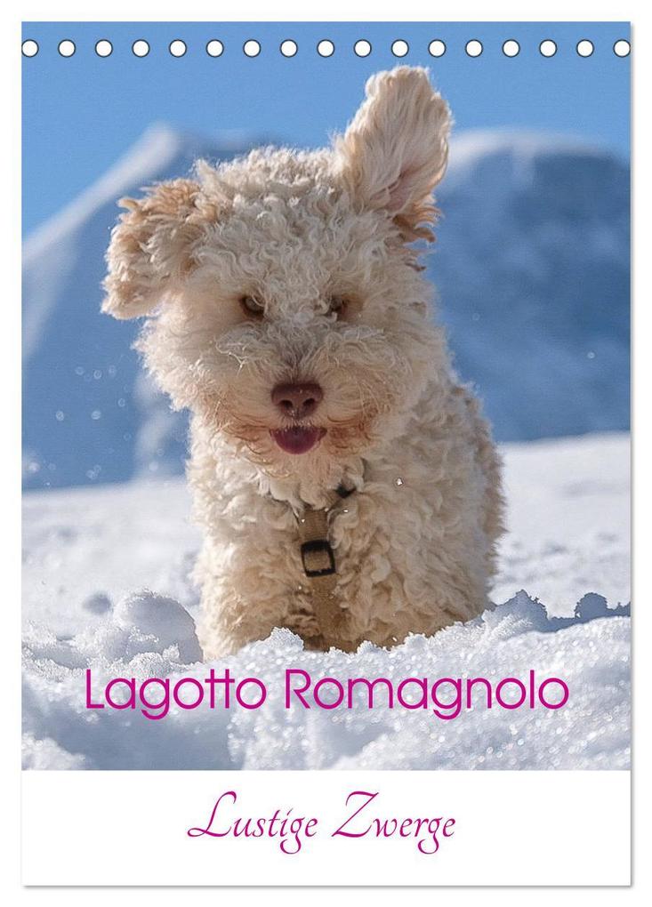 Lagotto Romagnolo - Lustige Zwerge (Tischkalender 2025 DIN A5 hoch) CALVENDO Monatskalender